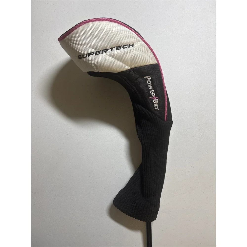 TPS Power Bilt SuperTech 1 Driver Head Cover Black White Pink Womens